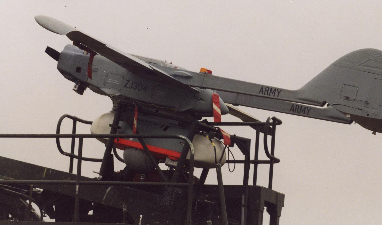 Avvron engine in a British army UAV